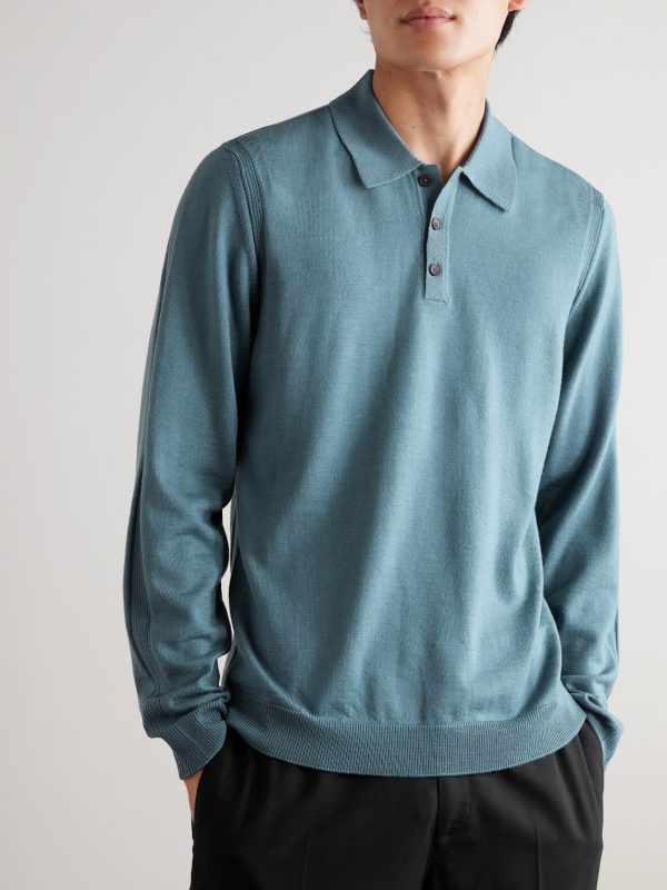 Merino Wool Polo Shirt - FR Merino Wool Polo Shirt - FR