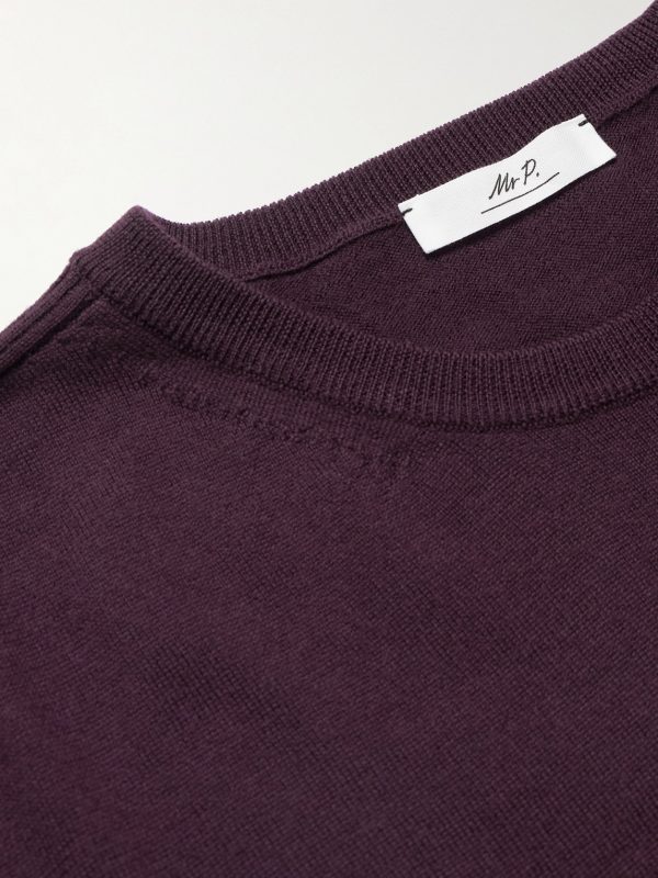 Rib-Detailed Merino Wool Sweater - CU