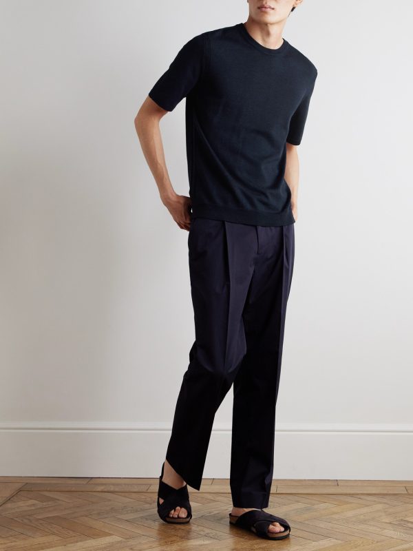 Ribbed Merino Wool T-Shirt - OU Ribbed Merino Wool T-Shirt - OU