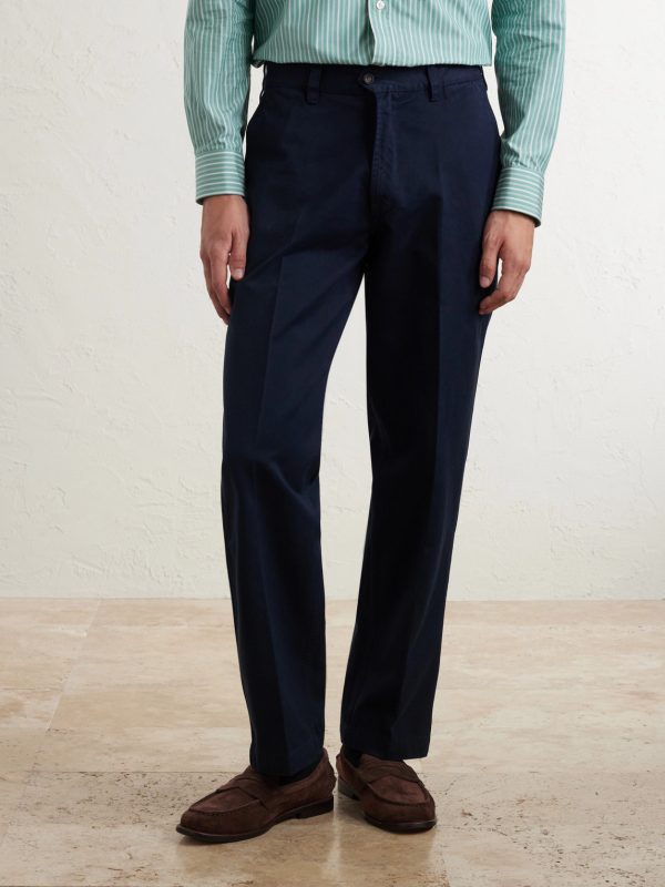 Straight-Leg Cotton Trousers - FR Straight-Leg Cotton Trousers - FR