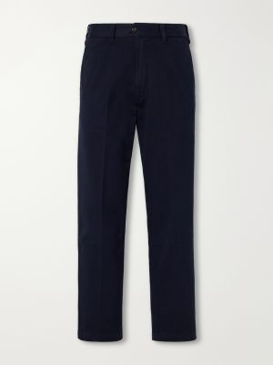 Straight-Leg Cotton Trousers Straight-Leg Cotton Trousers
