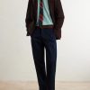 Straight-Leg Cotton Trousers - OU Straight-Leg Cotton Trousers - OU