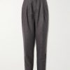 Straight-Leg Pleated Virgin Wool-Flannel Trousers Straight-Leg Pleated Virgin Wool-Flannel Trousers