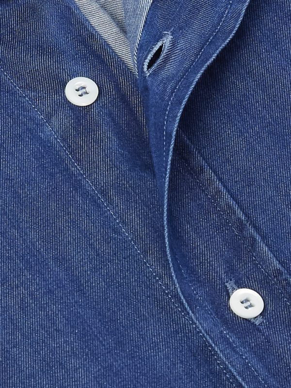 Slim-Fit Cutaway-Collar Cotton Shirt - CU Slim-Fit Cutaway-Collar Cotton Shirt - CU