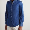 Slim-Fit Cutaway-Collar Cotton Shirt - FR Slim-Fit Cutaway-Collar Cotton Shirt - FR