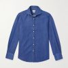 Slim-Fit Cutaway-Collar Cotton Shirt Slim-Fit Cutaway-Collar Cotton Shirt