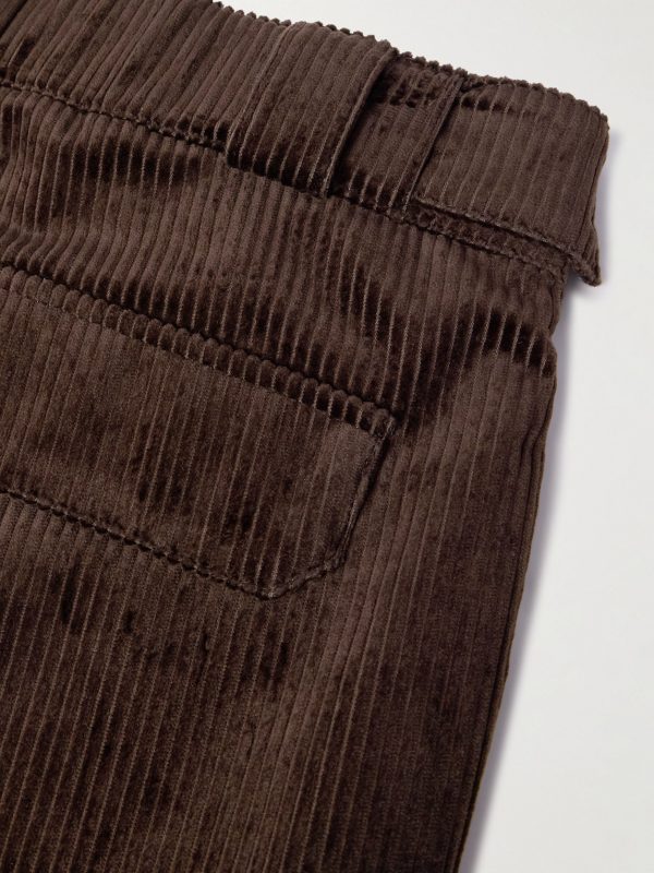 Straight-Leg Padded Shell-Trimmed Cotton-Corduroy Ski Pants - CU Straight-Leg Padded Shell-Trimmed Cotton-Corduroy Ski Pants - CU