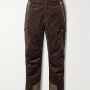 Straight-Leg Padded Shell-Trimmed Cotton-Corduroy Ski Pants Straight-Leg Padded Shell-Trimmed Cotton-Corduroy Ski Pants