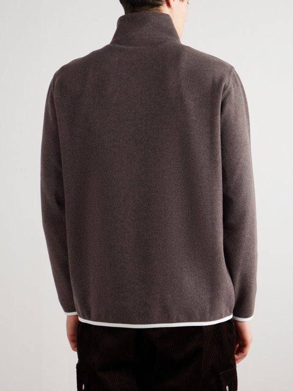 Logo-Embroidered Fleece Half-Zip Ski Base Layer - BK Logo-Embroidered Fleece Half-Zip Ski Base Layer - BK
