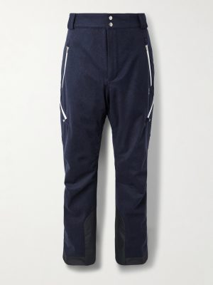 Straight-Leg Padded Shell-Trimmed Wool-Felt Ski Pants