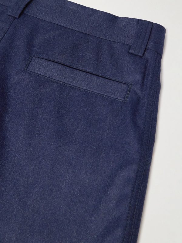 Wide-Leg Virgin Wool-Felt Trousers - CU