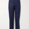 Wide-Leg Virgin Wool-Felt Trousers
