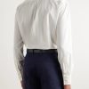 Cutaway-Collar Virgin Wool Shirt - BK