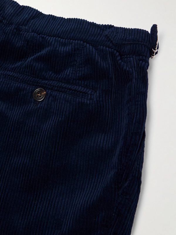 Straight-Leg Pleated Cotton-Corduroy Trousers - CU Straight-Leg Pleated Cotton-Corduroy Trousers - CU