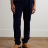 Straight-Leg Pleated Cotton-Corduroy Trousers - FR Straight-Leg Pleated Cotton-Corduroy Trousers - FR