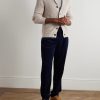 Straight-Leg Pleated Cotton-Corduroy Trousers - OU Straight-Leg Pleated Cotton-Corduroy Trousers - OU