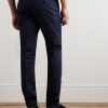 Slim-Fit Tapered Stretch-Cotton Twill Trousers - BK Slim-Fit Tapered Stretch-Cotton Twill Trousers - BK