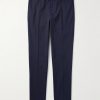 Slim-Fit Tapered Stretch-Cotton Twill Trousers Slim-Fit Tapered Stretch-Cotton Twill Trousers