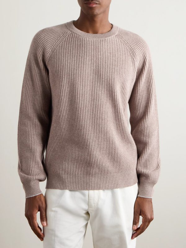Ribbed Cashmere Sweater - FR Ribbed Cashmere Sweater - FR