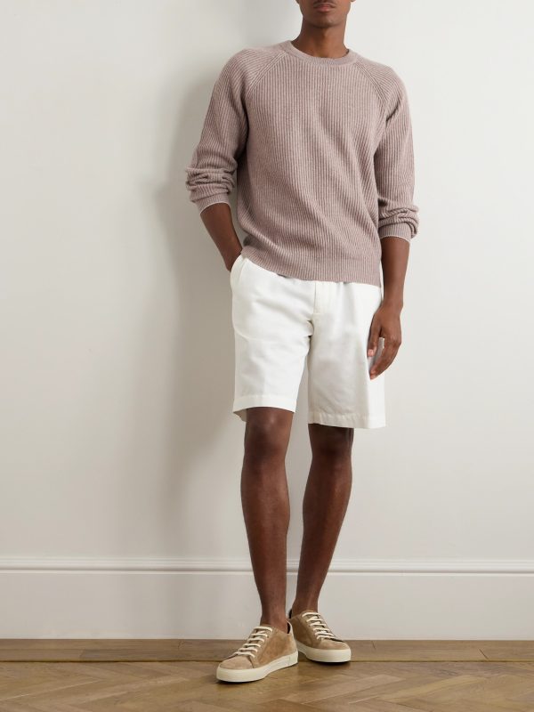 Ribbed Cashmere Sweater - OU Ribbed Cashmere Sweater - OU