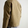 Corduroy-Trimmed Cotton Jacket - BK Corduroy-Trimmed Cotton Jacket - BK