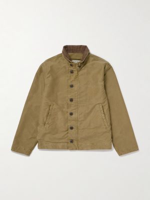 Corduroy-Trimmed Cotton Jacket Corduroy-Trimmed Cotton Jacket
