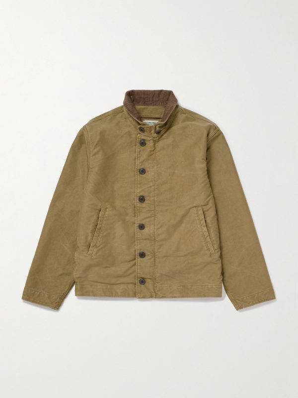 Corduroy-Trimmed Cotton Jacket Corduroy-Trimmed Cotton Jacket