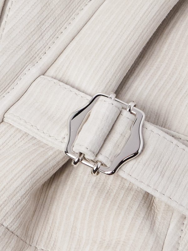 Slim-Fit Ribbed Shearling Jacket - E1
