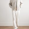 Slim-Fit Ribbed Shearling Jacket - OU