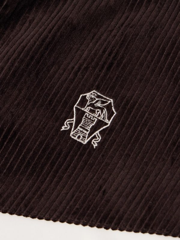 Logo-Embroidered Corduroy-Trimmed Padded Shell Ski Jacket - E1 Logo-Embroidered Corduroy-Trimmed Padded Shell Ski Jacket - E1