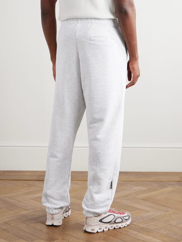 Club Tapered Organic Cotton-Blend Jersey Sweatpants - BK