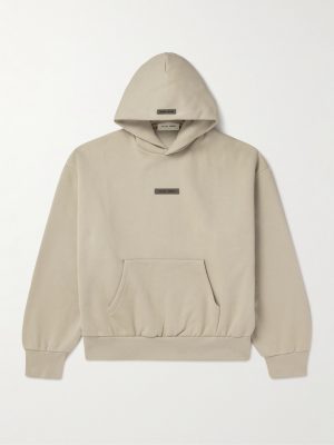 Oversized Logo-Appliquéd Cotton-Blend Jersey Hoodie