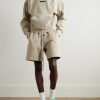 Oversized Logo-Appliquéd Cotton-Blend Jersey Hoodie - OU Oversized Logo-Appliquéd Cotton-Blend Jersey Hoodie - OU