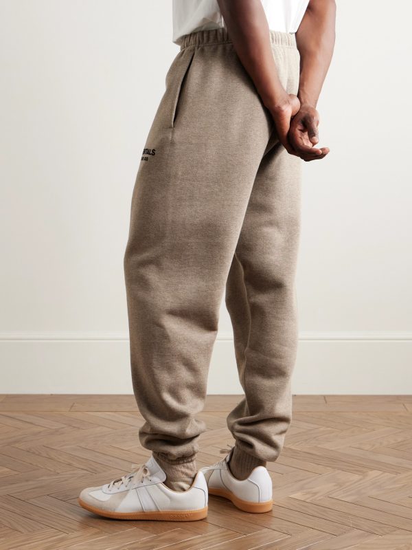 Tapered Logo-Appliquéd Cotton-Blend Jersey Sweatpants - BK Tapered Logo-Appliquéd Cotton-Blend Jersey Sweatpants - BK