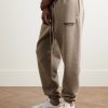 Tapered Logo-Appliquéd Cotton-Blend Jersey Sweatpants - FR Tapered Logo-Appliquéd Cotton-Blend Jersey Sweatpants - FR