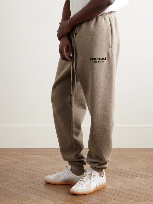 Tapered Logo-Appliquéd Cotton-Blend Jersey Sweatpants - FR Tapered Logo-Appliquéd Cotton-Blend Jersey Sweatpants - FR
