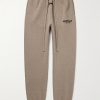 Tapered Logo-Appliquéd Cotton-Blend Jersey Sweatpants Tapered Logo-Appliquéd Cotton-Blend Jersey Sweatpants