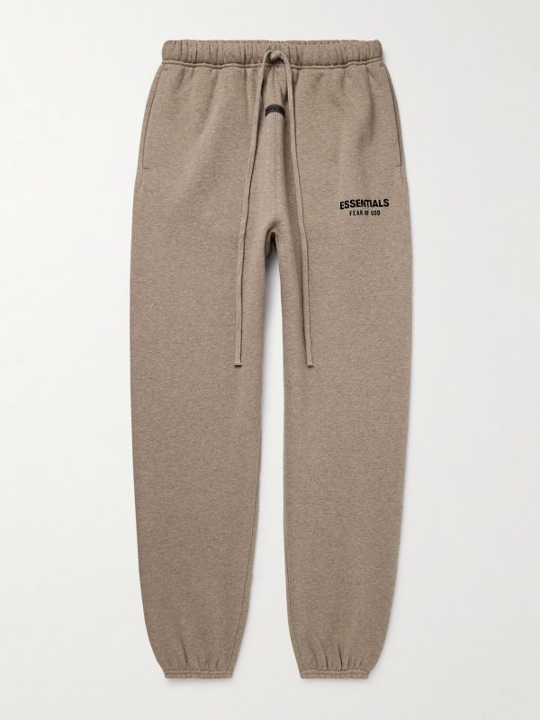 Tapered Logo-Appliquéd Cotton-Blend Jersey Sweatpants Tapered Logo-Appliquéd Cotton-Blend Jersey Sweatpants