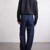 Twisted Barrel-Leg Belted Organic Jeans - BK Twisted Barrel-Leg Belted Organic Jeans - BK