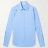 Slim-Fit Harness-Detailed Stretch-Cotton Shirt
