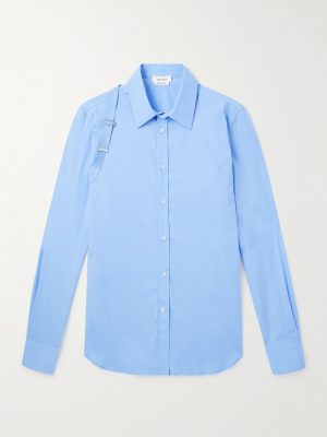 Slim-Fit Harness-Detailed Stretch-Cotton Shirt Slim-Fit Harness-Detailed Stretch-Cotton Shirt