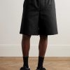 Wide-Leg Monogrammed Linen-Blend Jacquard Shorts - FR Wide-Leg Monogrammed Linen-Blend Jacquard Shorts - FR
