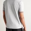 Logo-Embroidered Cotton-Blend Piqué Polo Shirt - BK