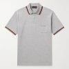 Logo-Embroidered Cotton-Blend Piqué Polo Shirt