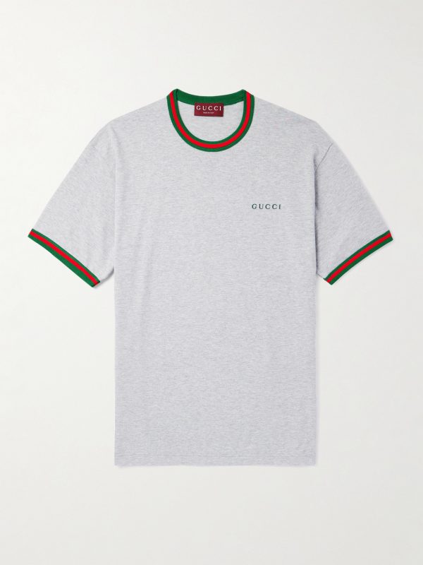 Logo-Embroidered Cotton-Jersey T-Shirt
