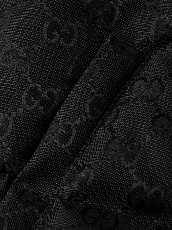 Quilted Logo-Jacquard Nylon Hooded Down Jacket - E1 Quilted Logo-Jacquard Nylon Hooded Down Jacket - E1