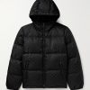 Quilted Logo-Jacquard Nylon Hooded Down Jacket Quilted Logo-Jacquard Nylon Hooded Down Jacket