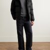 Quilted Logo-Jacquard Nylon Hooded Down Jacket - OU Quilted Logo-Jacquard Nylon Hooded Down Jacket - OU
