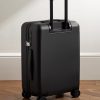 Porter Leather-Trimmed Monogrammed Coated-Canvas Suitcase - BK