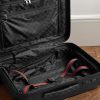 Porter Leather-Trimmed Monogrammed Coated-Canvas Suitcase - E1